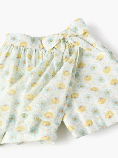 Zippy - Falda Short Floreada Escolar