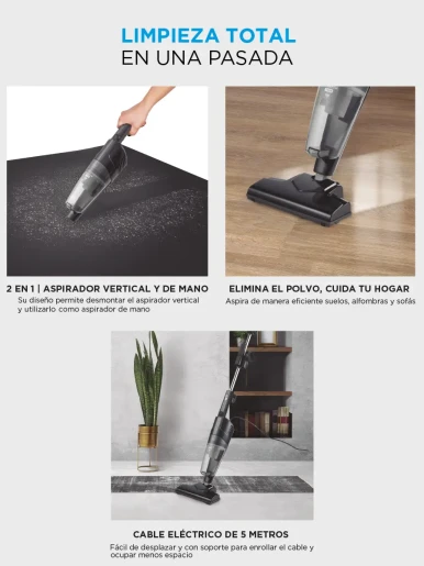 Aspiradora Navitech Vertical y de Mano 550 W