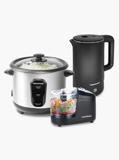 Combo Warenhaus Olla Arrocera + Picatodo + Hervidor Eléctrico