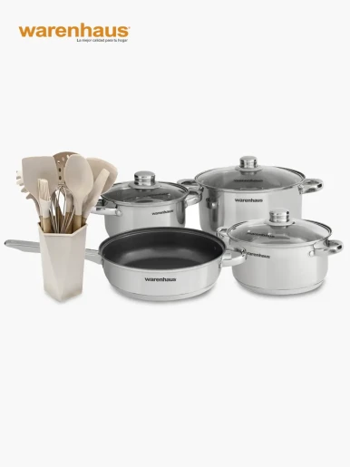 Set de Ollas Warenhaus Gratis Set de Utensilios