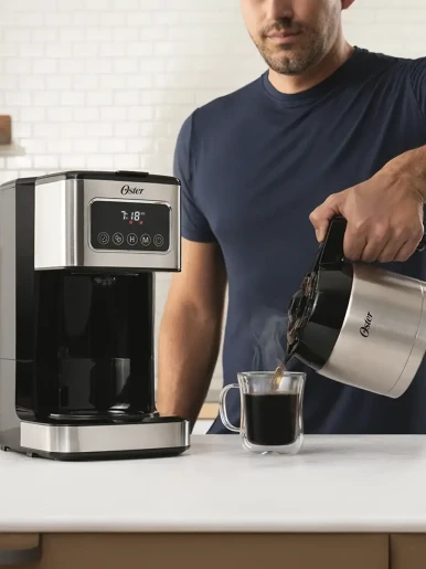Cafetera Programable Oster Digital con Temporizador | 8 Tazas