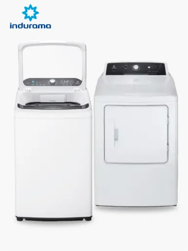 Combo Lavadora 19 kg Indurama + Secadora SEC-20BLG