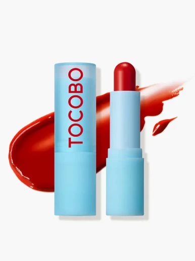 Tocobo - Bálsamo Labial con Color Glow & Glass | Tangerine Red